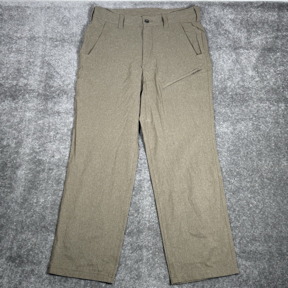 Duluth Trading Pants Men's 34x30 Brown Flex Breezeshooter Stretch Outdoor